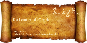 Kelemen Énok névjegykártya
